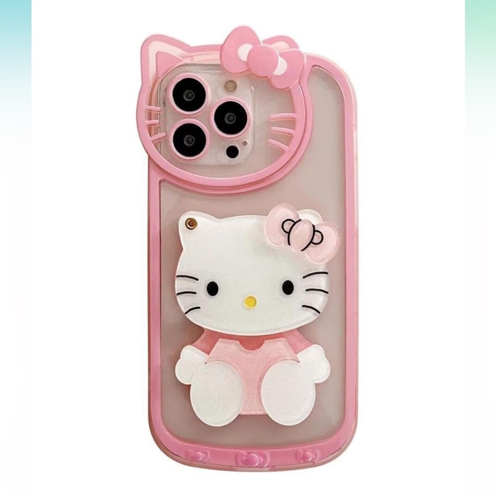 Hello Kitty iPhone 15 Pro Case with Mirror PINK